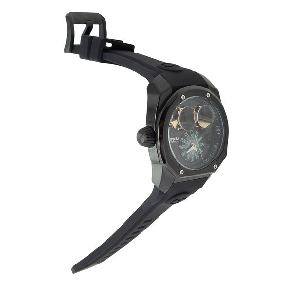 Invicta 47mm Corduba Automatic Double Open Heart Silicone Strap Watch - Picture 8 of 8